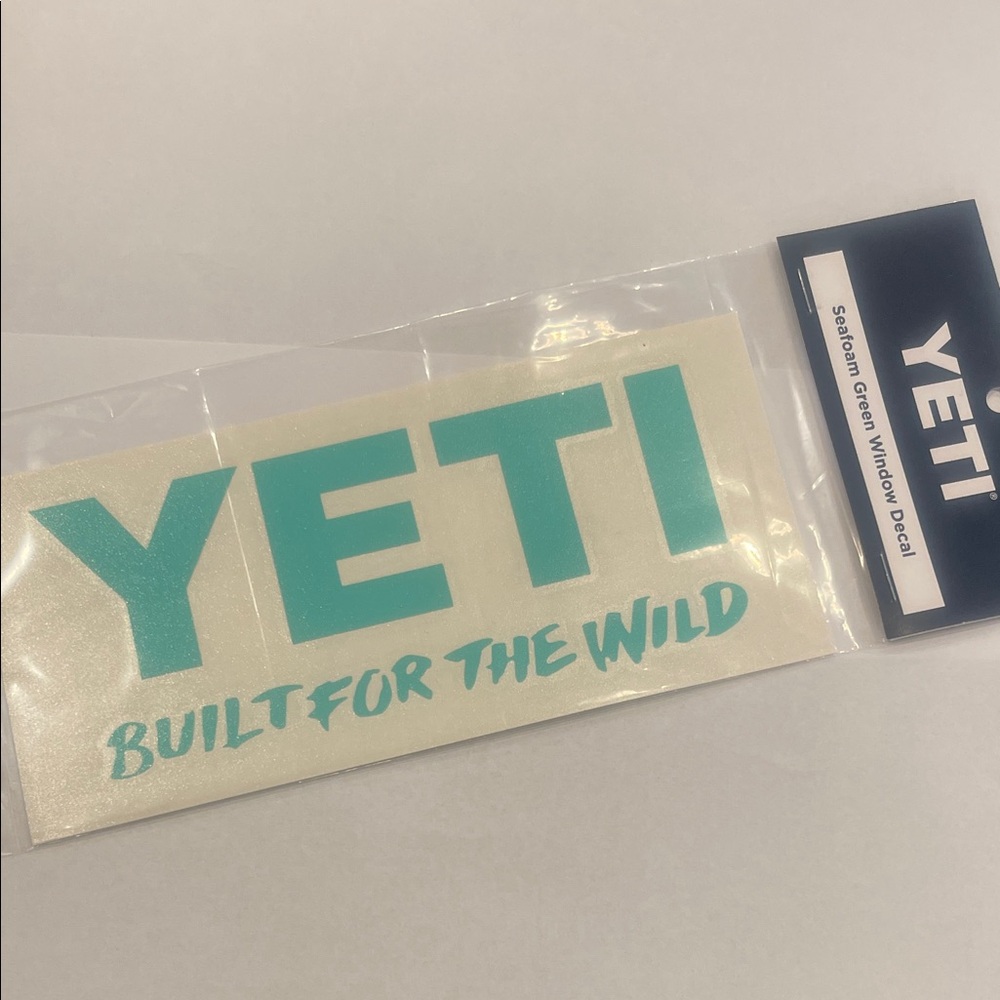 YETI Teal Built for the Wild Decal